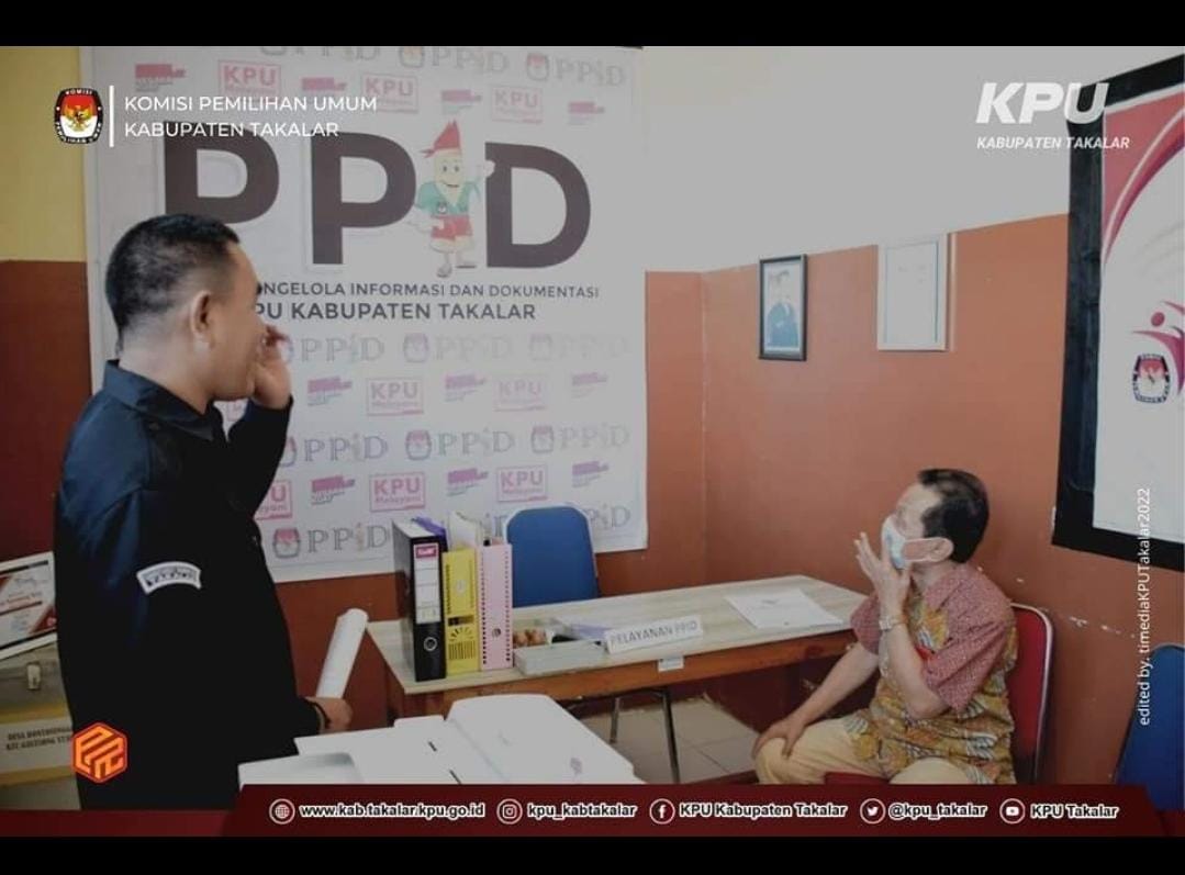 Kunjungan Komisi Informasi Publik Prov. Sulawesi Selatan dirunag PPID KPU Kab. Takalar